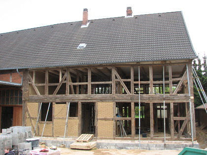 Das Fachwerk Gerüst von vorne