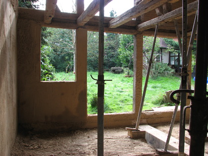 Fachwerk Rückwand links