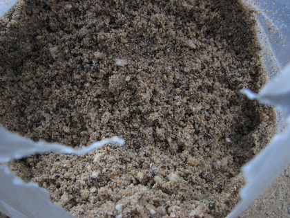 Nahaufnahme Estrichsand