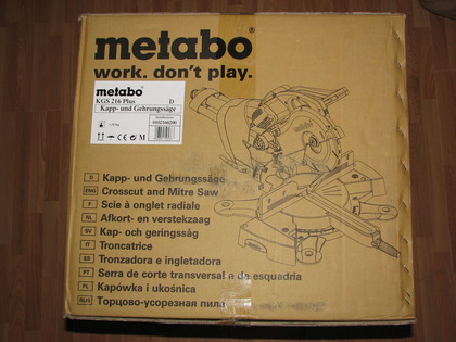 Die Metabo KGS216 PLUS ist angekommen