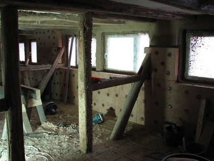 Holzfaserdämmung im Flur und Kinderzimmer