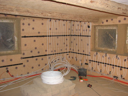 Wandheizung auf Holzfaser im Schlafzimmer II
