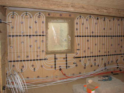Wandheizung auf Holzfaser Dämmung im Schlafzimmer II