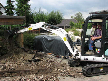 Morien fährt Bagger