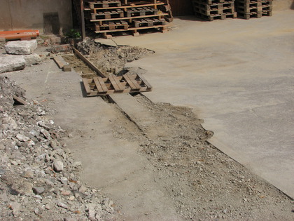 Der Wasserrohr Bunker wurde zugeschüttet