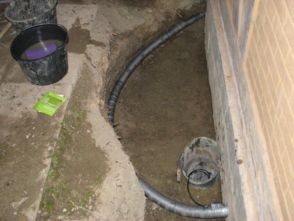 Am Ende des Tages war die Wasserleitung vollständig Isoliert