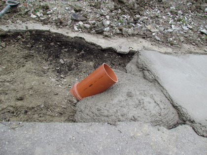 Stummelrohr KG Rohr im Beton