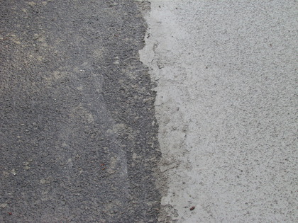 Asphalt und Beton schliessen gut an