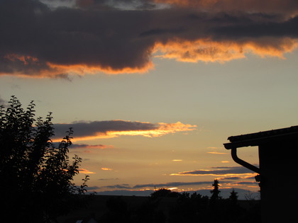 Sonnenuntergang hinter den Sieben Bergen und weit und breit kein Zwerg in Sicht