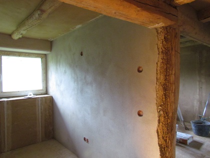 Die Unterputzdosen wurden diesmal gleich freigelegt