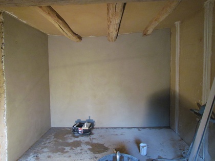 Die hinteren Wände nach der Korrektur und dem Abfilzen