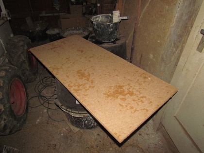 Eine 20mm Holzfaserdämmplatte Eine 20mm Holzfaserdämmplatte