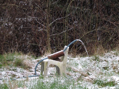 Der Entwäßerungs Stuhl Springbrunnen