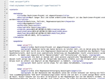 XML ein Auszug