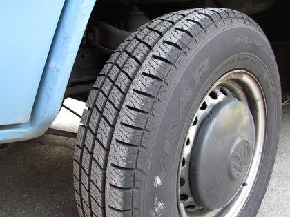 Die Goodyear Reifen haben noch gutes Profil
